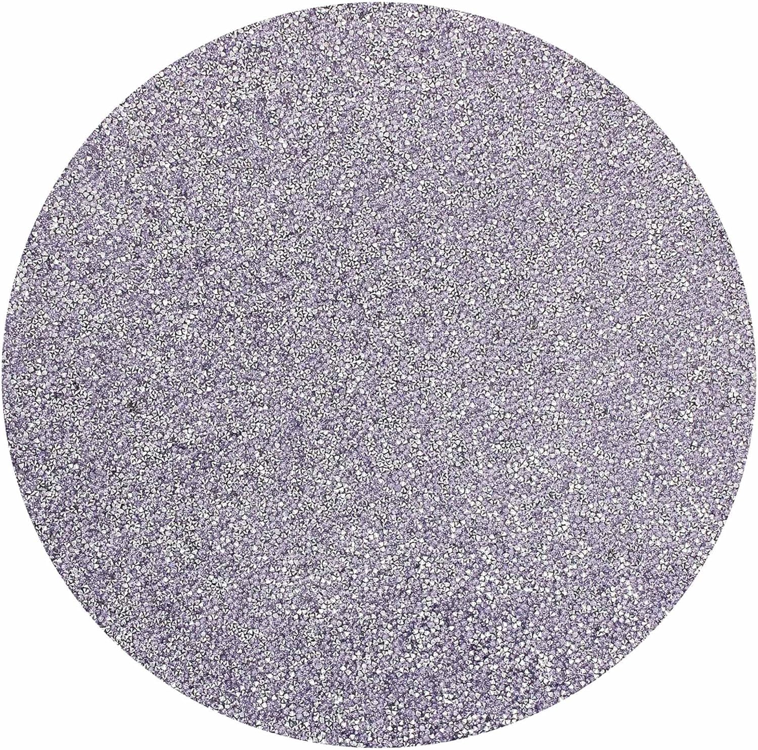 Luminous Round Placemat, Colorful, Sparkling Rhinestones, Non-Slip Back, for Fun or Formal Dining Table Setting, Event, Wedding, Lavender, 15", Sold Individually