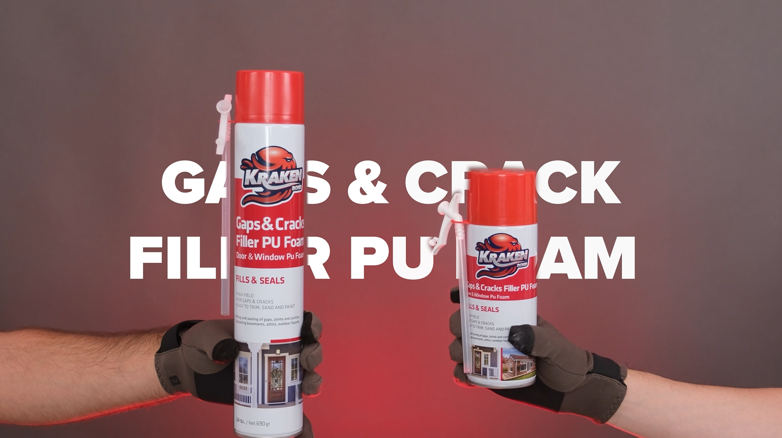 Kraken Bond Gaps & Cracks Expanding Foam Sealant - (1x12oz) High