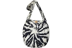 Medium-Sized Tie Dye Crossbody Bag - Hippie-Inspired Shoulder Purse With Vibrant Tie Dye Patterns