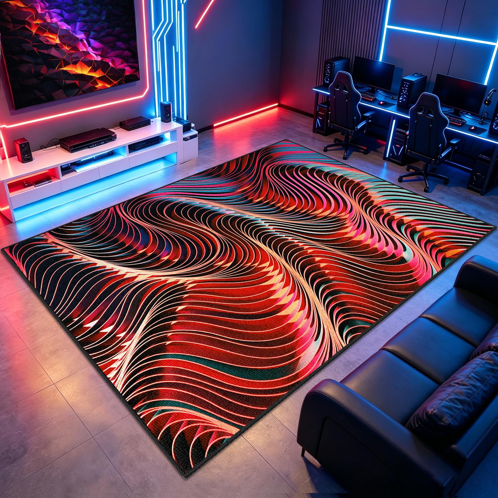 Tapis gaming sol antidérapant grand tapis de jeu chambre enfants
