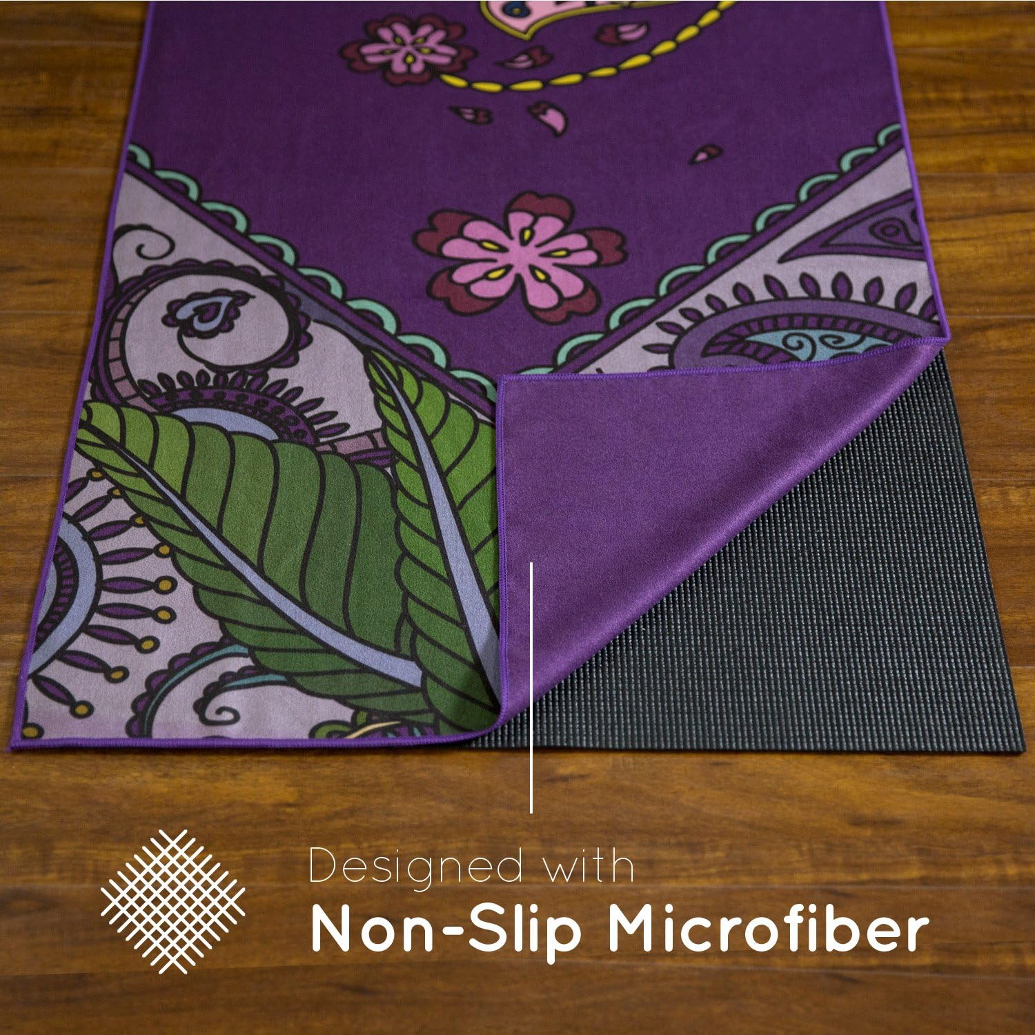 100% Microfiber Hot Yoga Gym Mat Towel, 72" x 25" : Sports & Outdoors