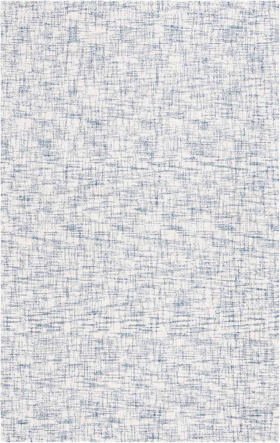 Ivory Tufted Handmade Wool Rectangular 6' x 9' Area Rug