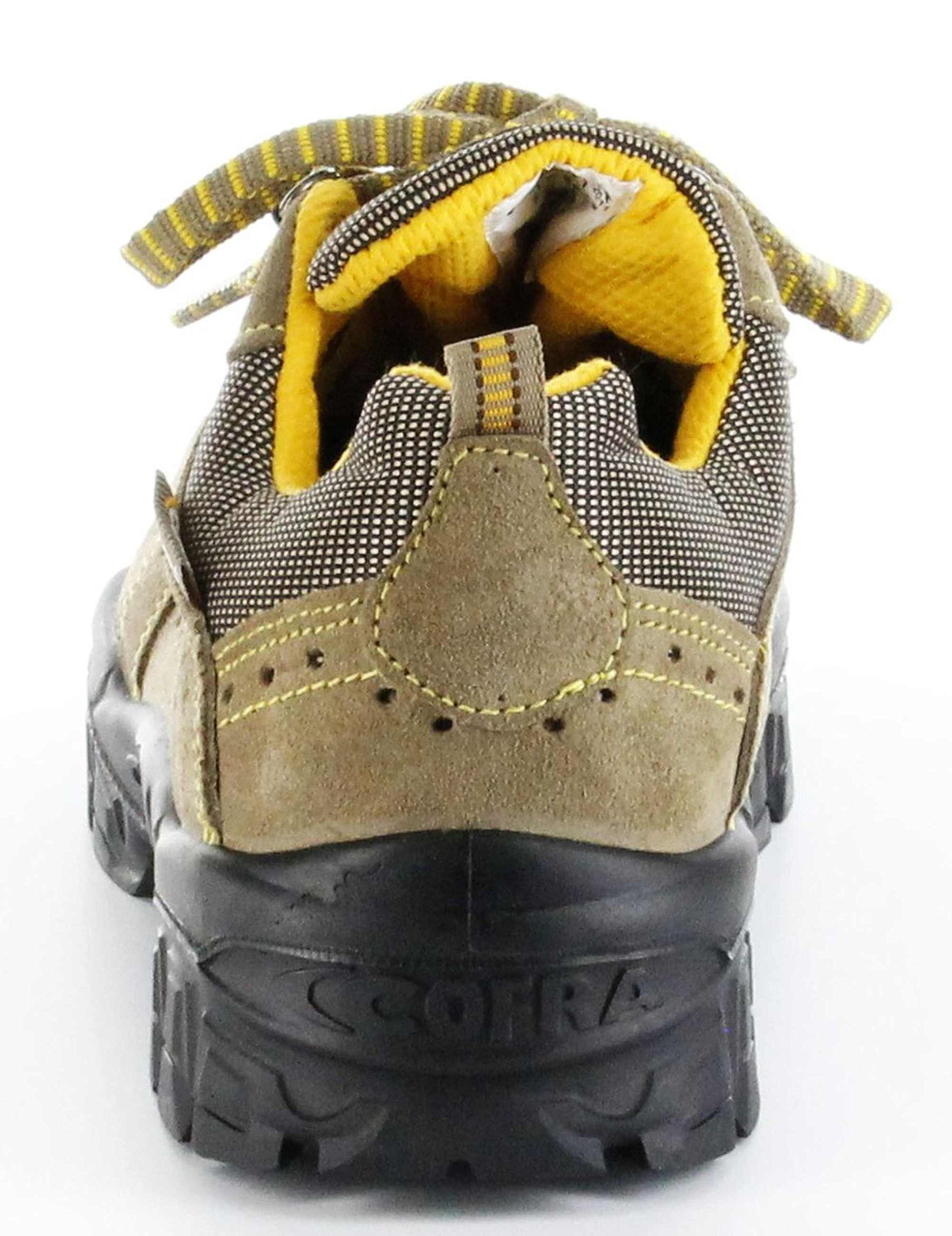 Cofra New Nilo S1 P SRC, Zapatos de Seguridad, Beige/Amarillo, 45