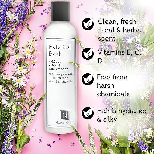 Miniatura 3 de Champú de colágeno y biotina, 2.4 onzas - Botanical Best - Aloe Vera y romero - Limpiador, hidratante, seguro para el color, sin sulfatos