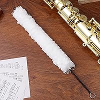 Vista 6 de Kit de limpieza de flauta hisopo de cepillo de limpieza de algodón para reparación