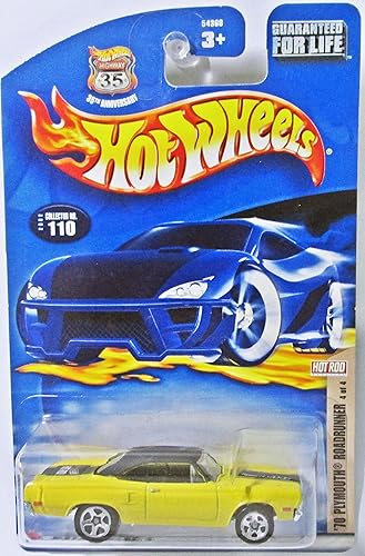 Miniatura 2 de Hot Wheels '70 Plymouth Roadrunner Highway 35 Rare Tema 35th Anniversary Amarillo Coche
