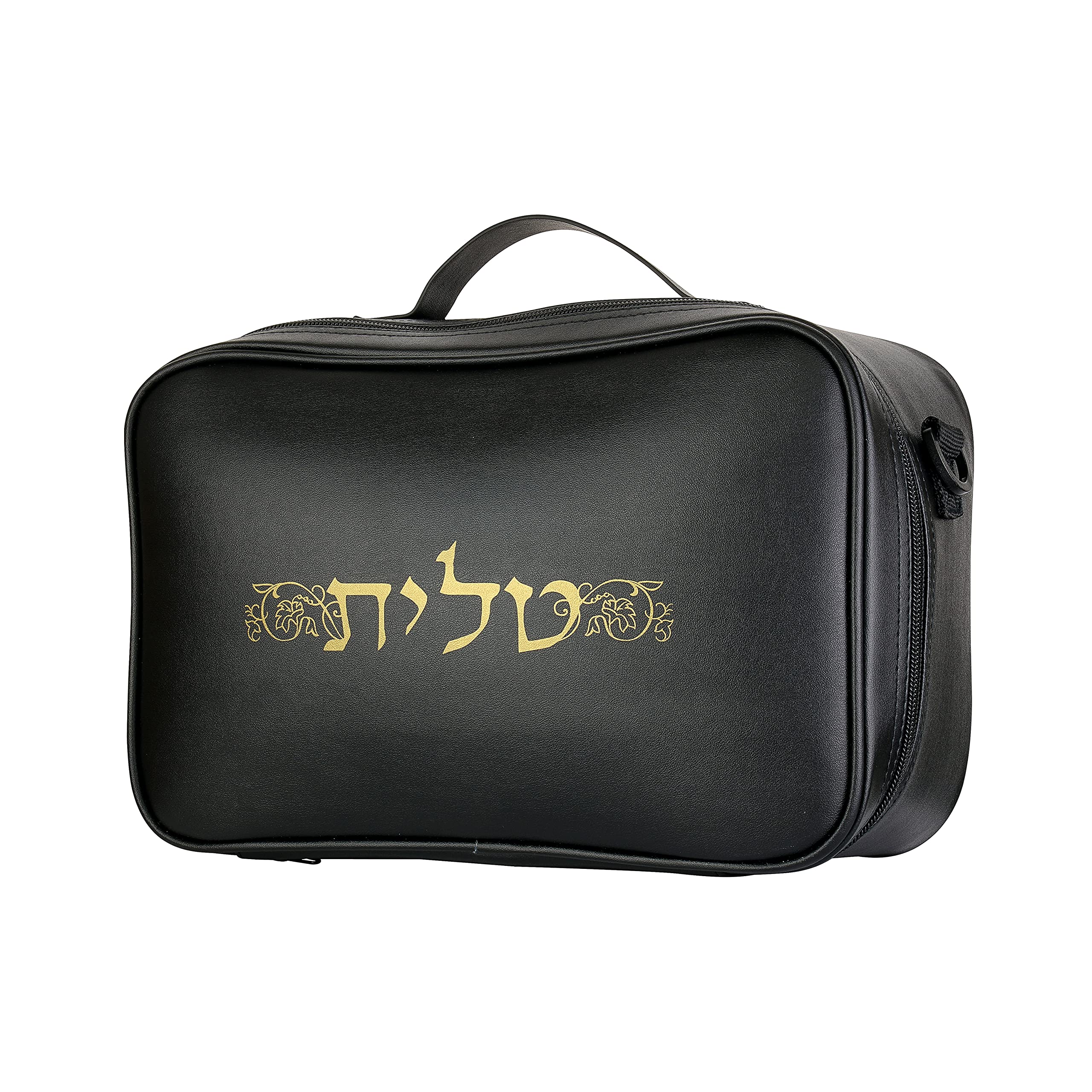 BOKER-TOV SHALOMTallit and Tefillin Bag with Carry Handle and Shoulder Strap - Judaica Tallit Prayer Shawl Travel Tote