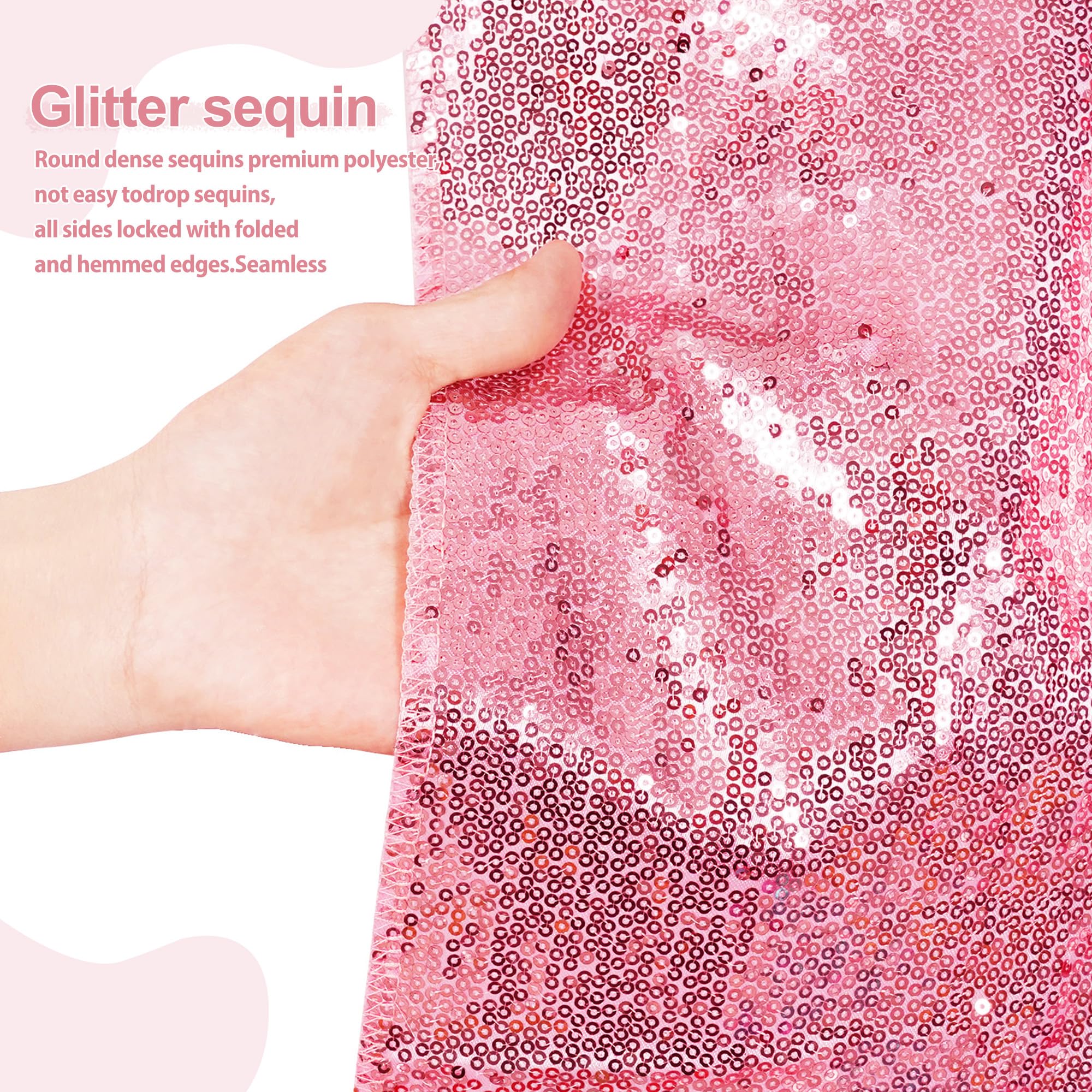 Sequin Backdrop 183x243cm Iridescent Shinny Sequin Photography Backdrop Party Prom Wedding Youtobe Banquet Photo Background (6x8 feet) — view 83