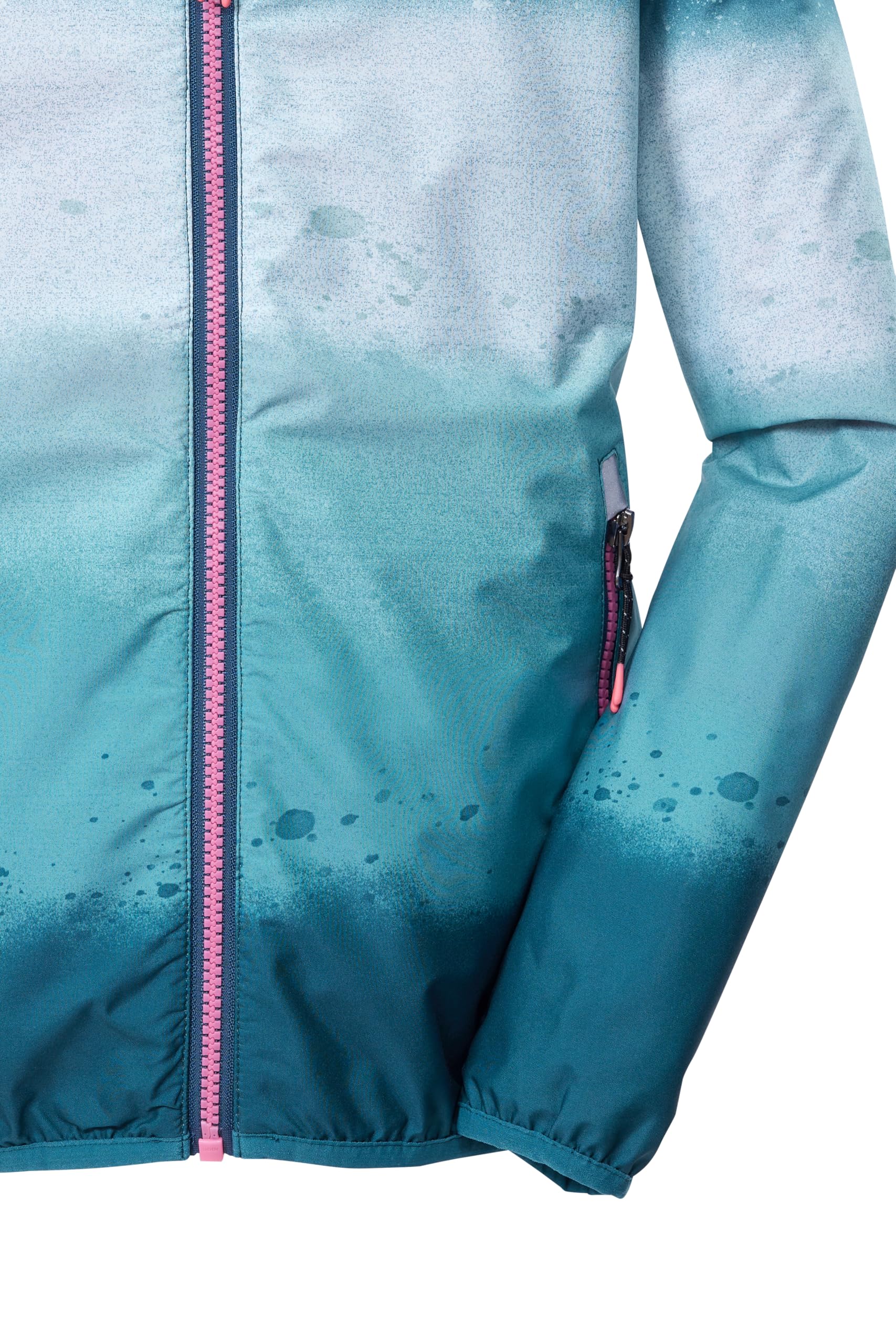 Killtec Mädchen Kos 155 Grls Jckt Funktionsjacke/Regenjacke wasserdicht mit Kapuze