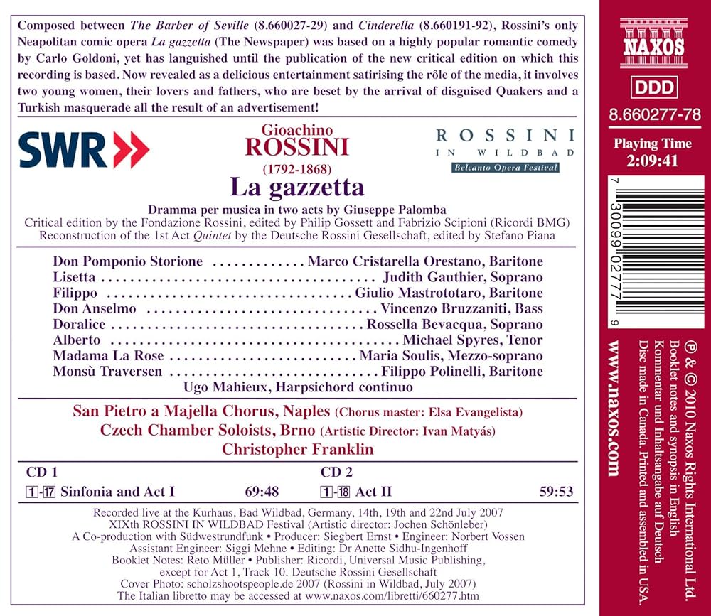 その他 Rossini: La Gazzetta [DVD] ggw725x 71tyqanZcPL._UF350