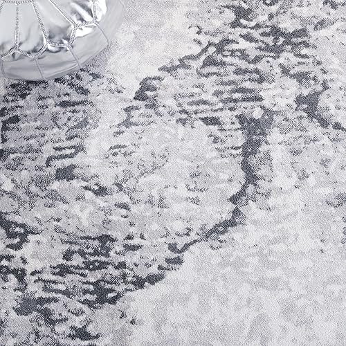 Miniatura 7 de SAFAVIEH Toscana Collection - Alfombra de área de 5 pies 3 pulgadas x 7 pies 6 pulgadas, gris y marfil, diseño abstracto moderno, no desprende