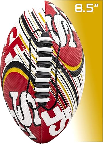 Vista 138 de Franklin Sports - Balones de fútbol americano juveniles de todos los equipos de la NFL, juego de balón infantil pequeño de 8.5 pulgadas + inflador