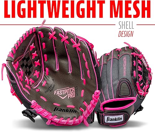 Miniatura 4 de Franklin Sports - Guante de softbol para zurdos y diestros para entrenamiento de softbol  Windmill Fastpitch Pro Series  Guante de campo para