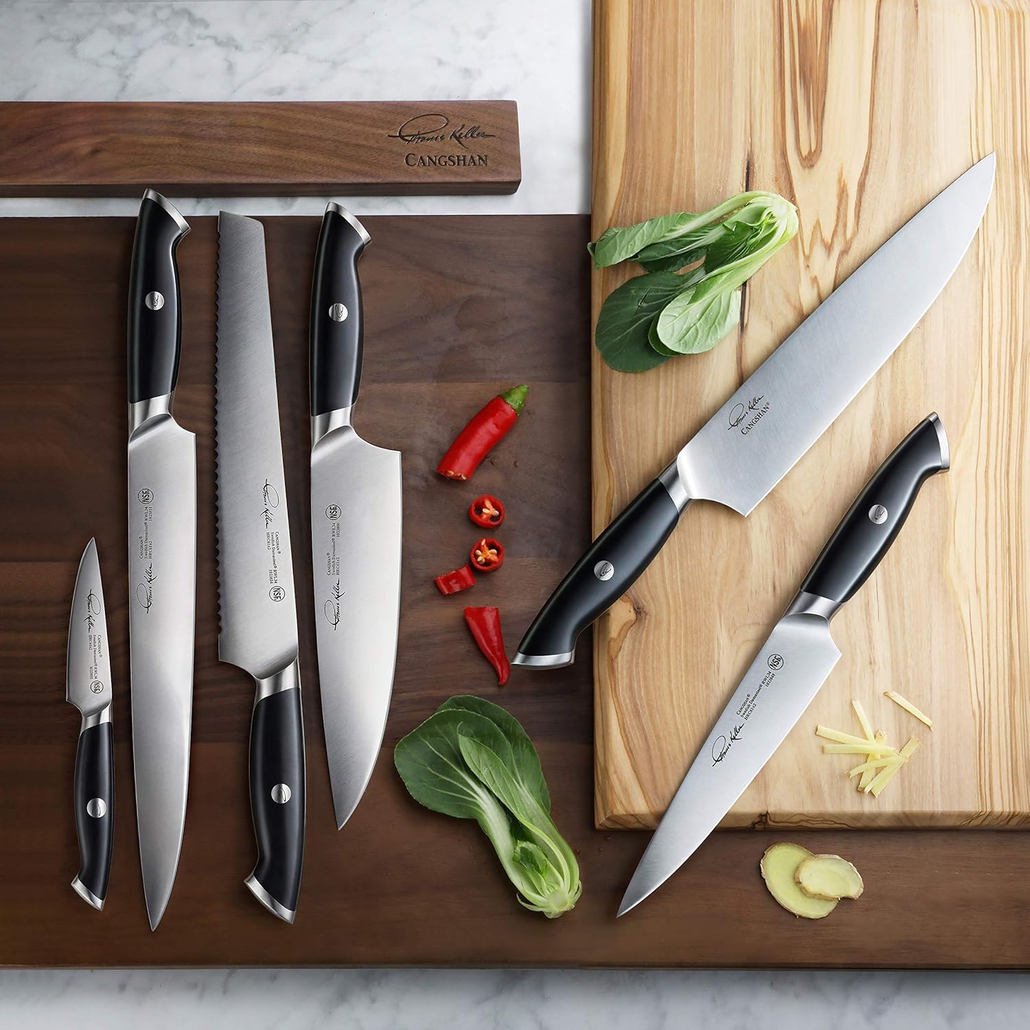 Cangshan 1023787 Thomas Keller Signature Collection 7-Piece Magnetic Knife Set