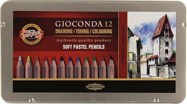 KOH-I-NOOR Artist's Soft Pastel Pencils (Set of 12)