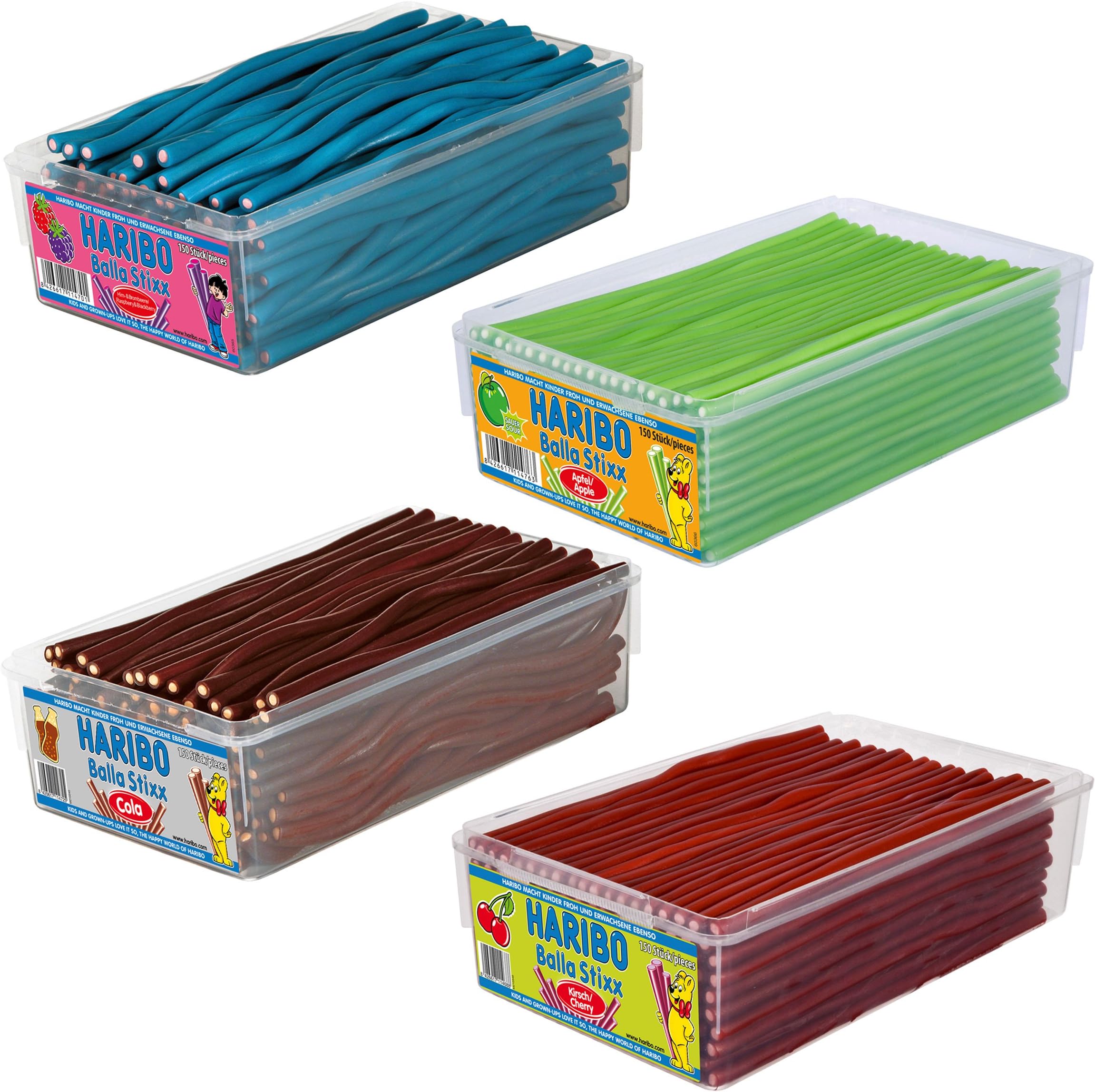 Haribo Balla Balla Set, 4 Varieties, 4 x 1125g
