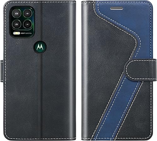 Miniatura 1 de CIVICASE Funda tipo cartera de cuero para Moto G Stylus 5G 2021 (6.8 pulgadas), con bloqueo RFID, soporte magnético para tarjetas de crédito, funda