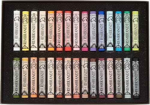 Rembrandt Royal Talens Soft Pastels General - Caja de madera (30 varillas)