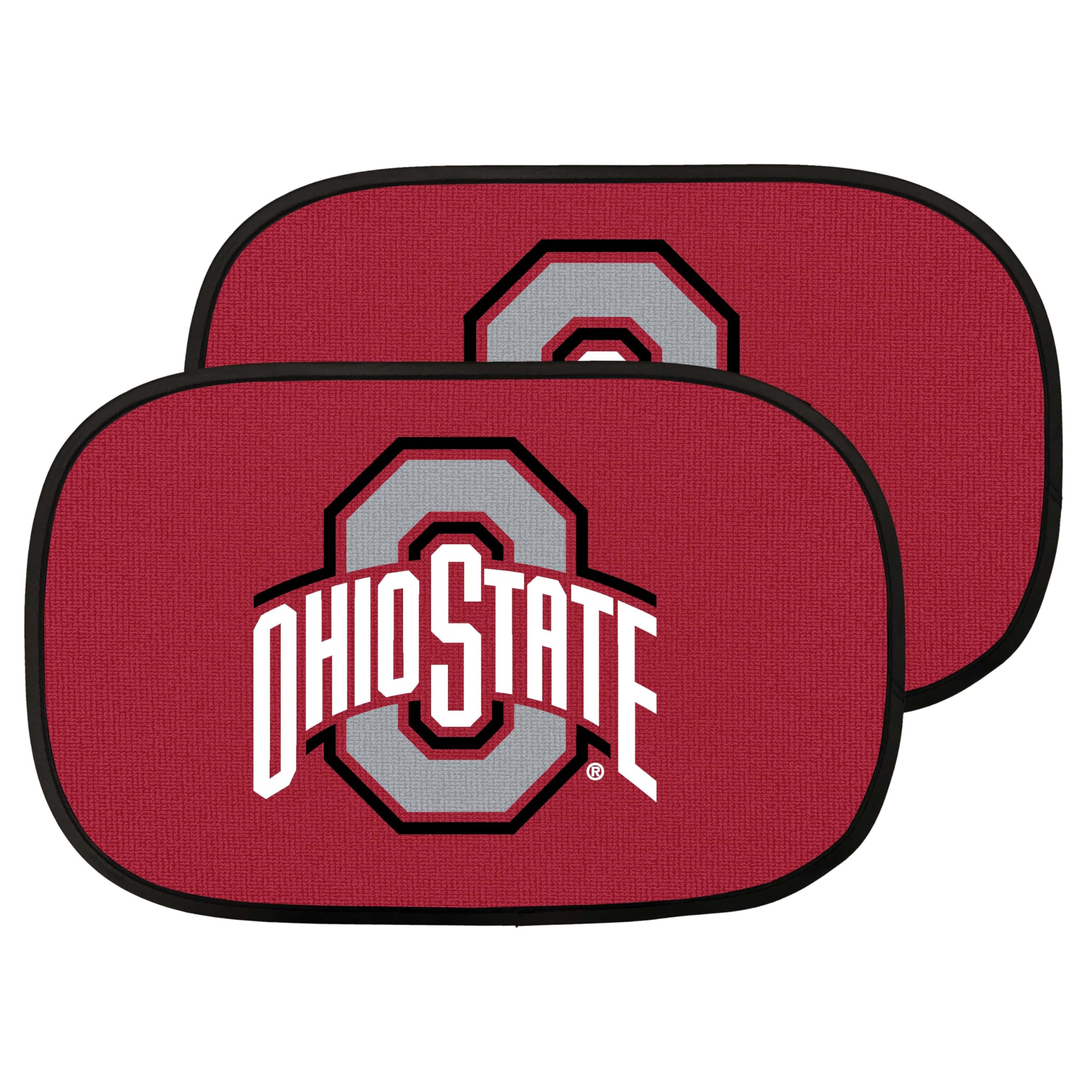 NCAA Ohio State Buckeyes Side Window Auto Shade 2 Pack