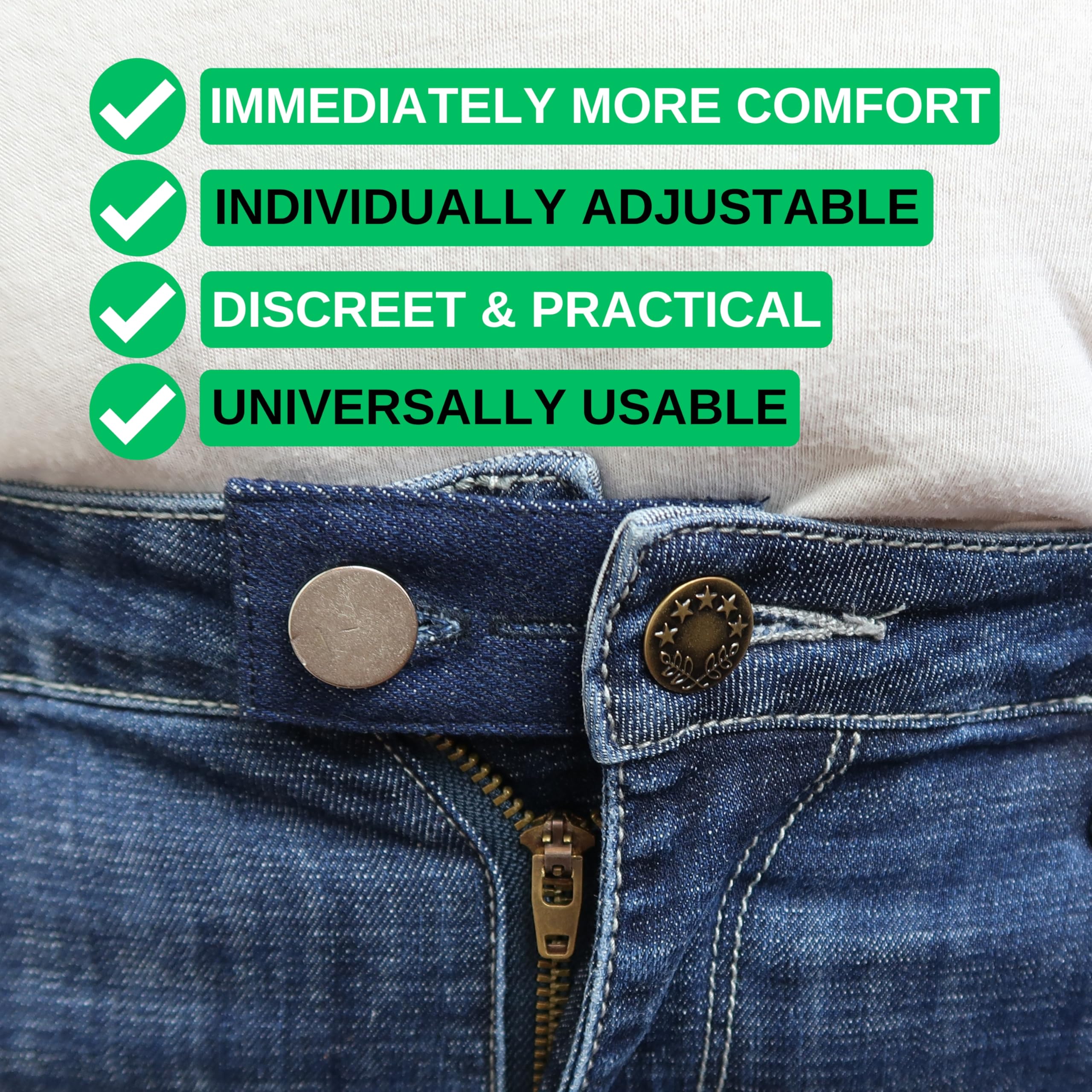 Extension De Ceinture De Pantalon Confortable Mix Set, 11 Pack, 3
