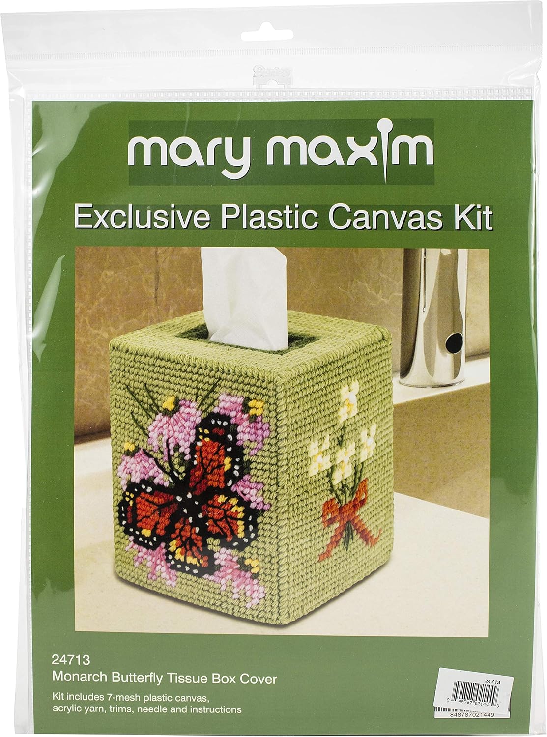 MARY MAXIM Plastic Canvas XSTCH, Monarch Butterfly (7 Count)
