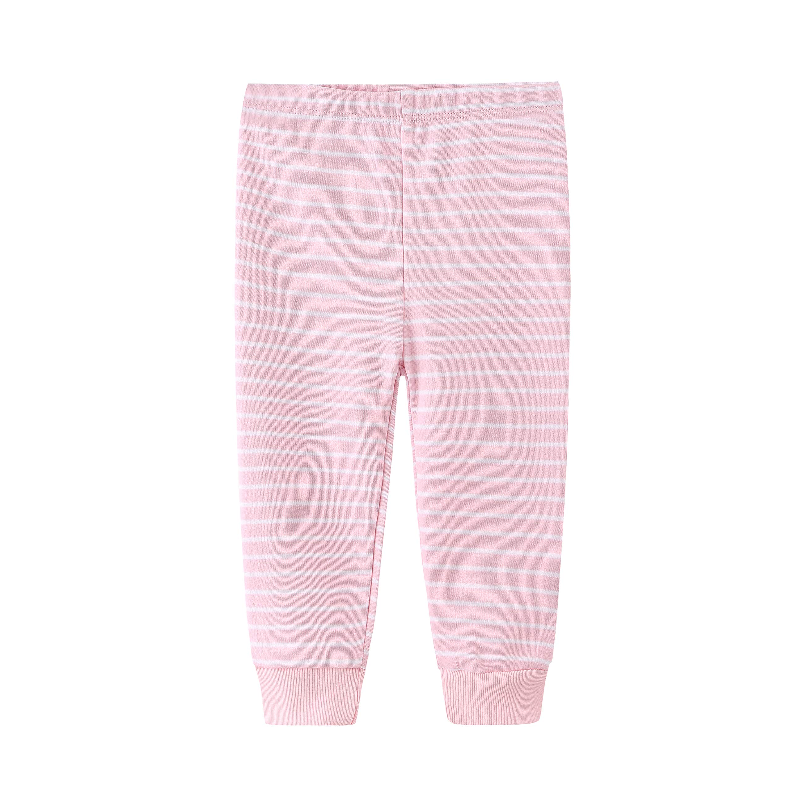 Conjunto de 9 piezas para bebés y niños, conjunto de pantalones de regalo unisex para bebés - rosa - 0-3 meses