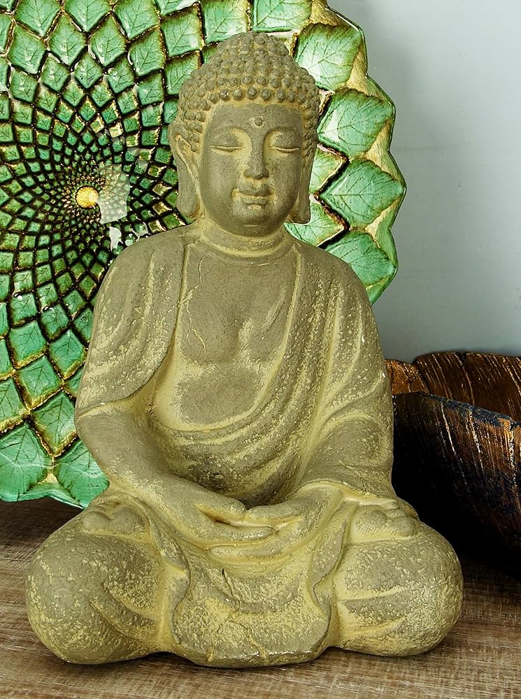 Amazon.co.jp: Woodland Imports Buddha in Sittingポーズ 12