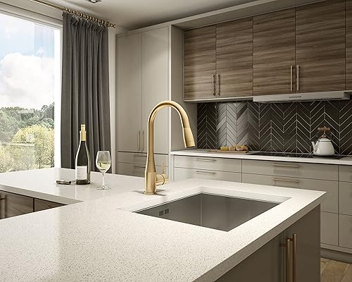 Miniatura 4 de Symmons S-2302-MB-PD-1.5 Sereno - Grifo de cocina extraíble de un solo mango en negro mate (1.5 GPM)