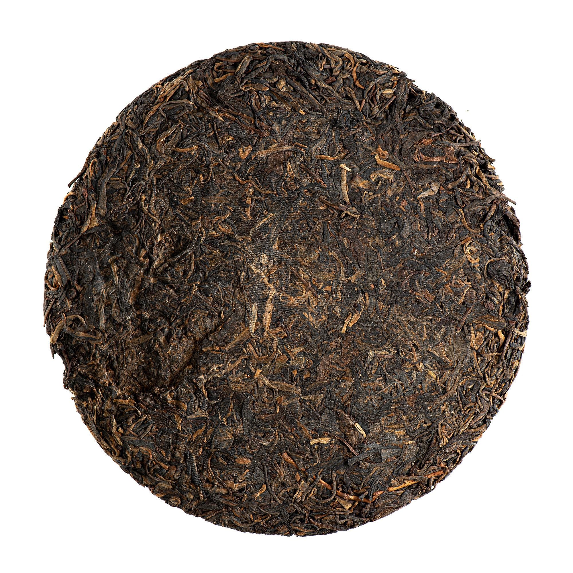 Hai Wan Lao Tong Zhi 7548 - 2007 Sheng Pu-erh Tea - 357g | ziemisty głęboki smak dojrzewający latami prasowany w tradycyjną formę z Yunnanu