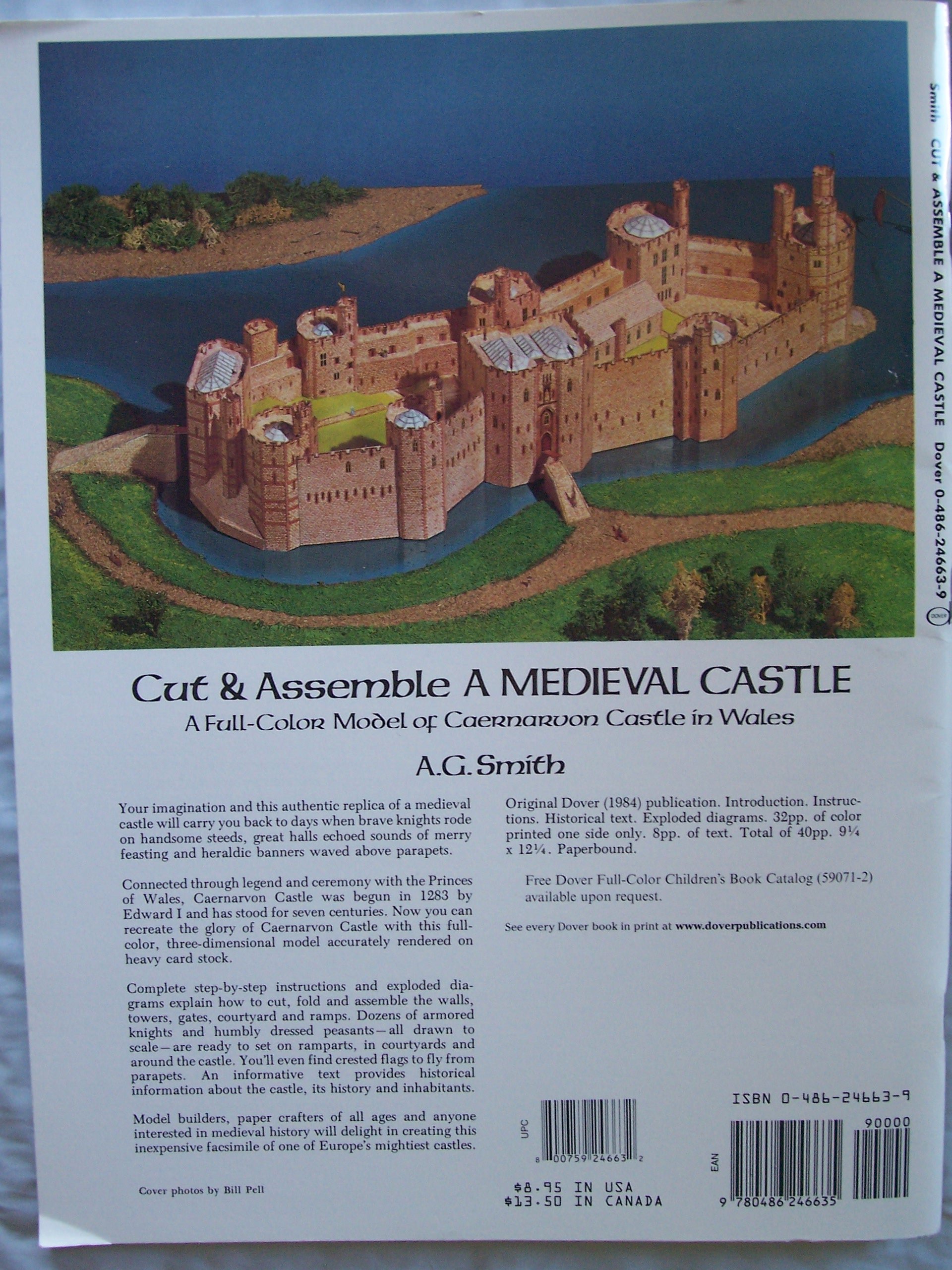 Cut & Assemble a Medieval Castle: A Full-Color Model of Caernarvon Castle in Wales - Image 2