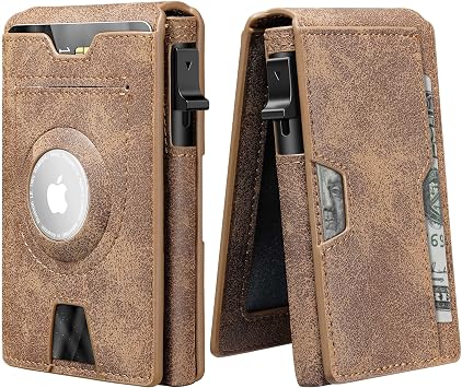 furid Airtag Wallet, Smart Wallet, Air Tag Wallet for Men, Leather Wallet with Airtag Holder, RFID Pop Up wallet, Credit Card Holder, Wallet for Men Slim Minimalist
