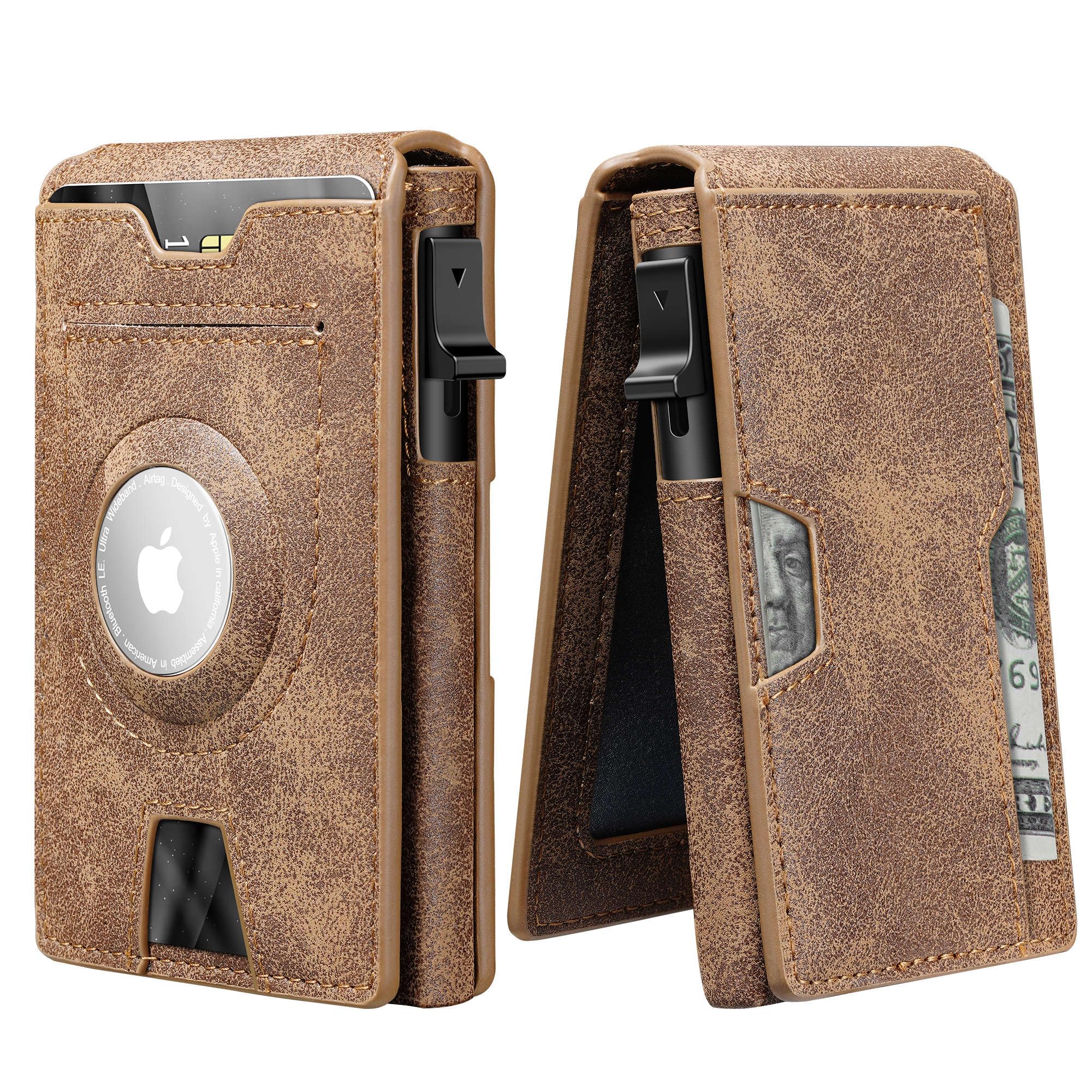 furid Airtag Wallet, Smart Wallet, Air Tag Wallet for Men, Leather Wallet with Airtag Holder, RFID Pop Up wallet, Credit Card Holder, Wallet for Men Slim Minimalist