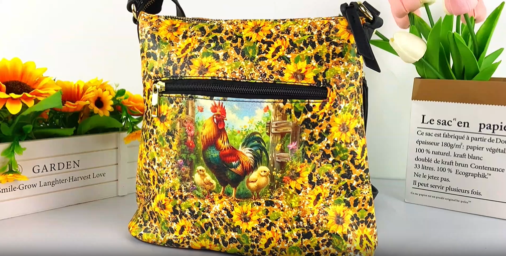 Bolso Bandolera de PU para Mujer Lotusorchid miniatura 7