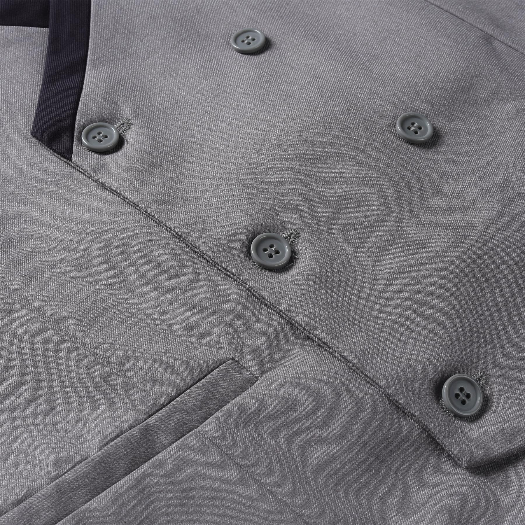 Allthemen Gilet da Uomo Gilet da Abito Doppiopetto Gilet da Uomo Western con Scollo Rotondo per Affari