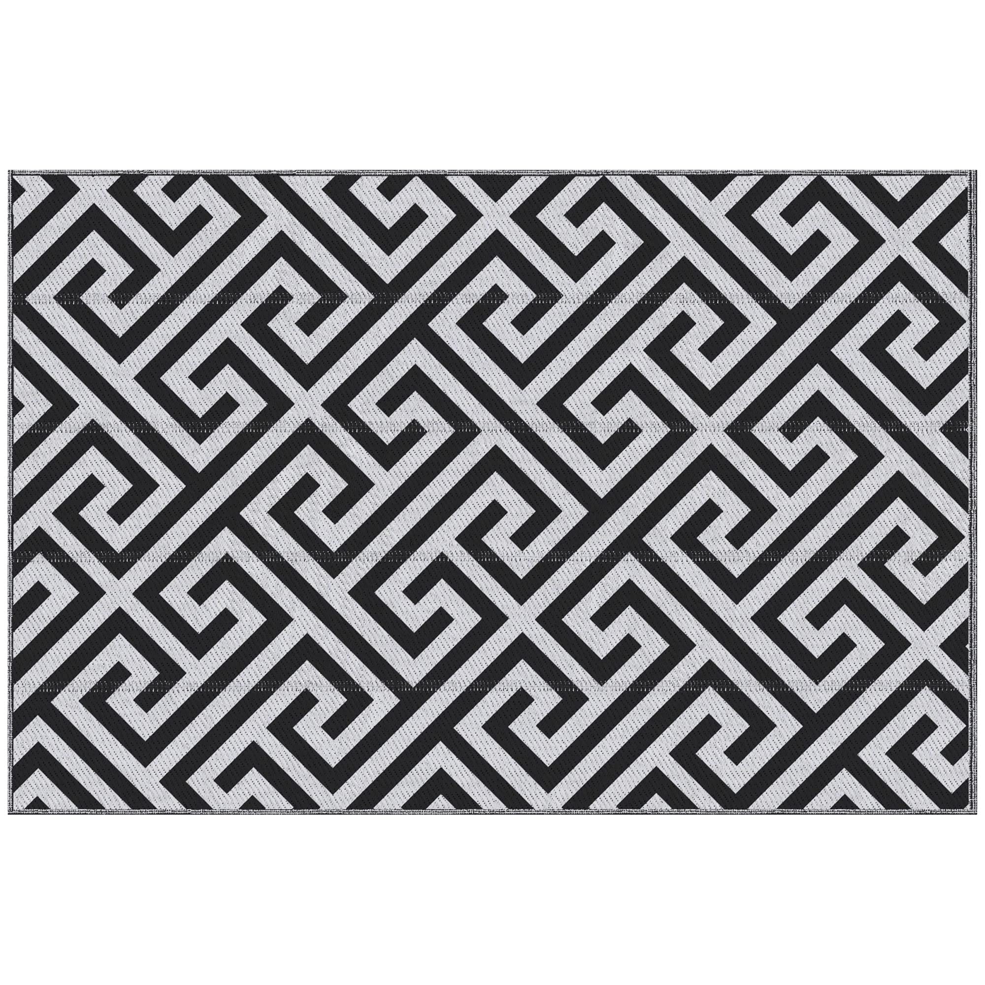 Outsunny 121X182Cm Reversible Outdoor Rug Portable Plastic Straw Rv Camping Mat from B&Q