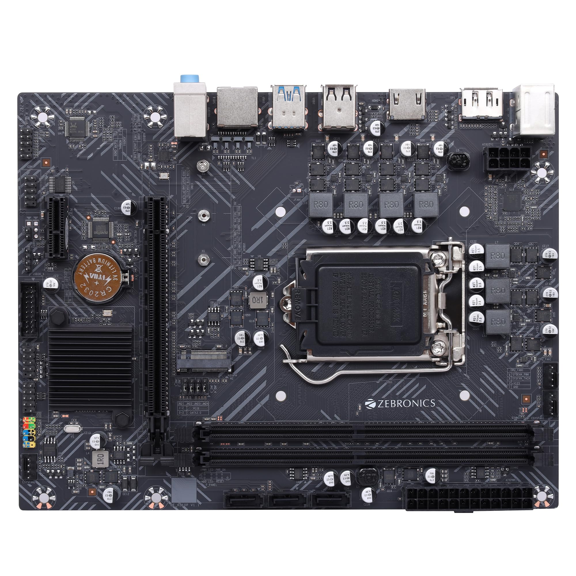 ZEBRONICS H510-NVMe Micro-ATX Motherboard for LGA 1200 Socket, Supports Intel 10th & 11th Generation Processors, NVMe M.2 Slot, 5.1 Audio, DDR4 2800 MHz, Ports (RJ45 | SATA | USB 3.0 | HDMI) (B0CW9MJ9KK) Amazon Price History, Amazon Price Tracker