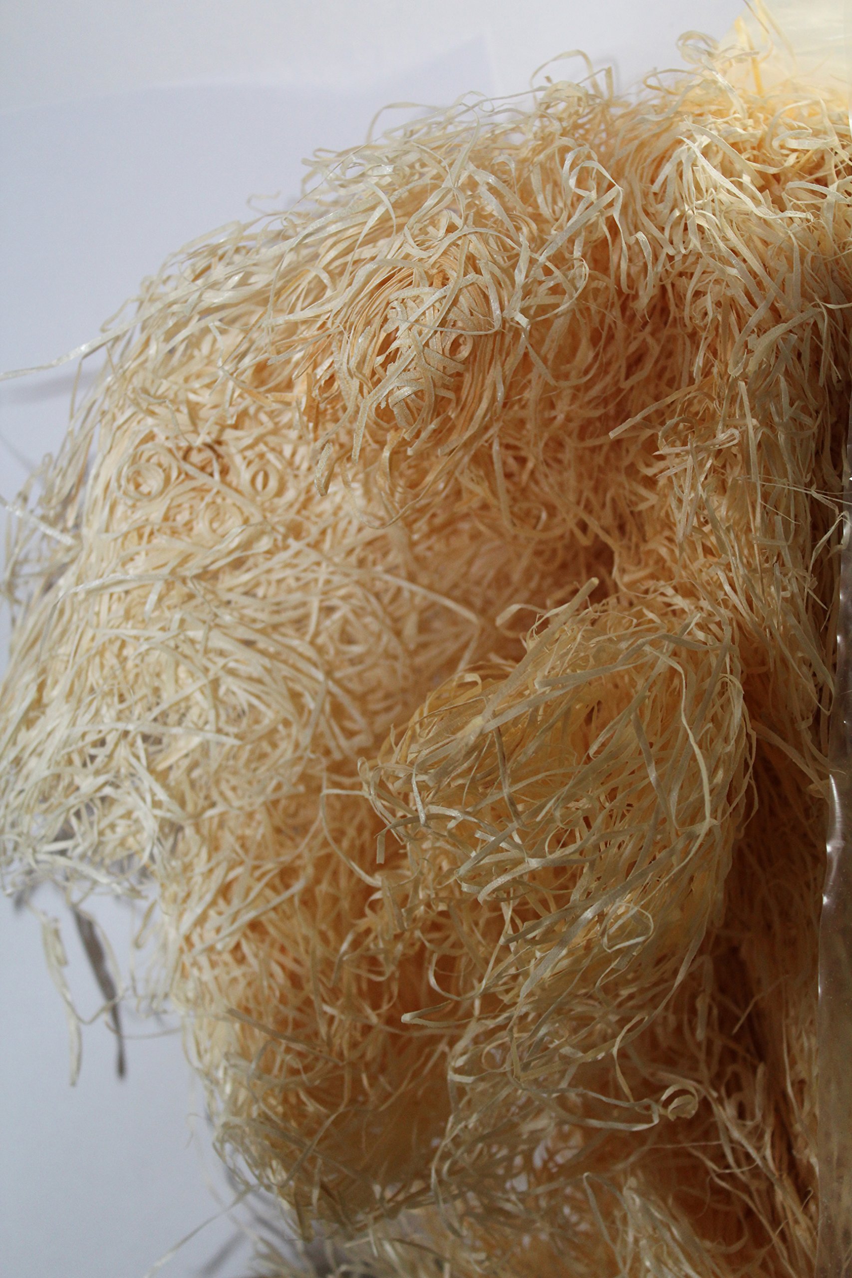 Holzwolle naturfarben, Füllmaterial für Pakete, Versand, Kartons, Präsentkörbe, Osternestmaterial ca. 20 kg Ballen
