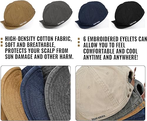 Miniatura 6 de Clape Gorra suave del casquillo de béisbol del casquillo del casquillo del casquillo del casquillo del casquillo cortocasquillo del sombrero del