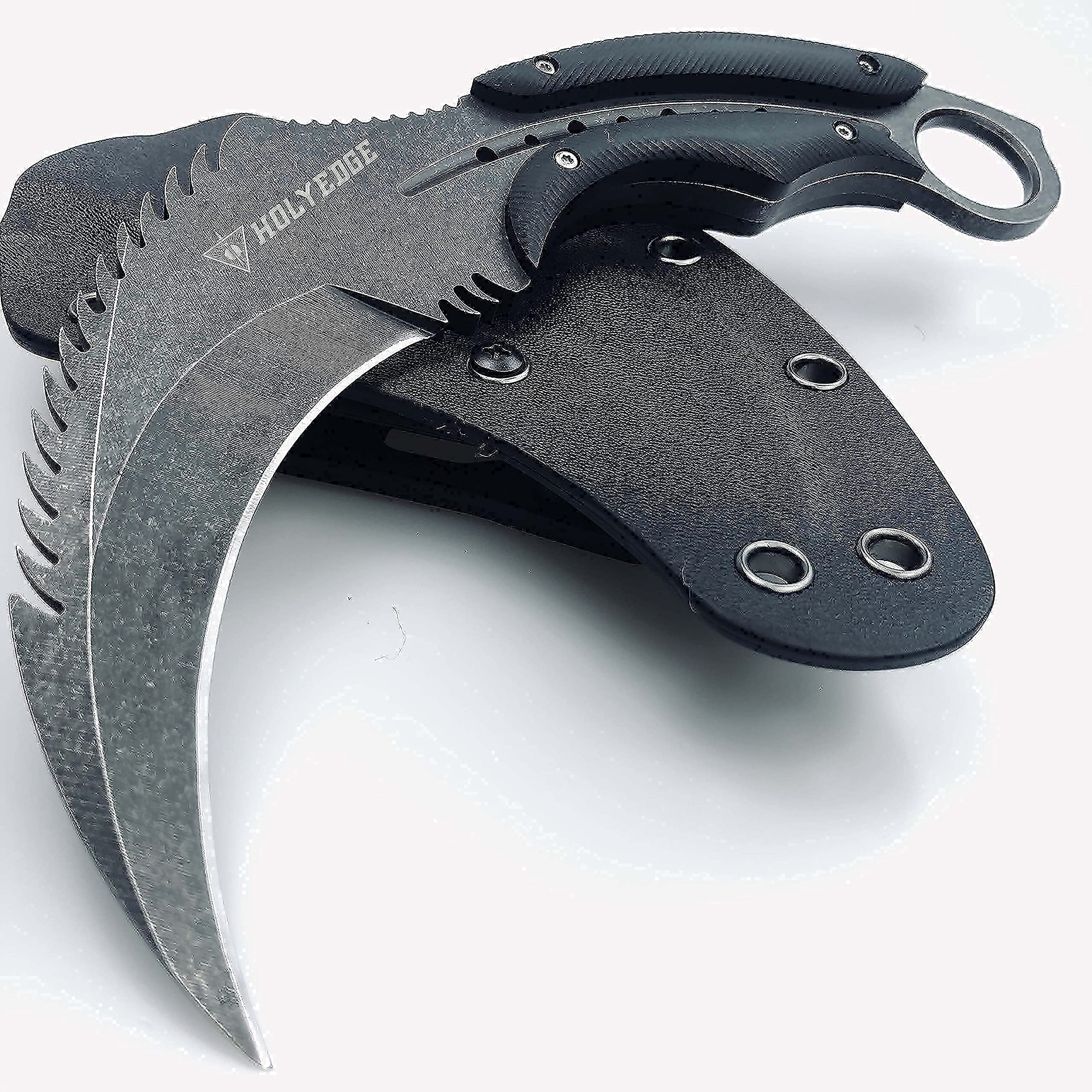 Buy HOLYEDGE 8" Eagle Head Design Heavy Duty Full Tang D2 Stonewash