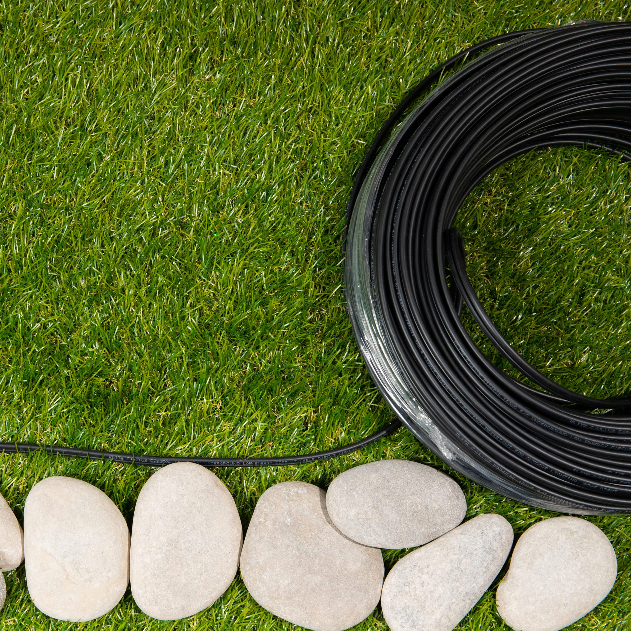 18/2 Landscape Lighting Wire, Low Voltage, Direct Burial, Outdoor, 100ft, UL