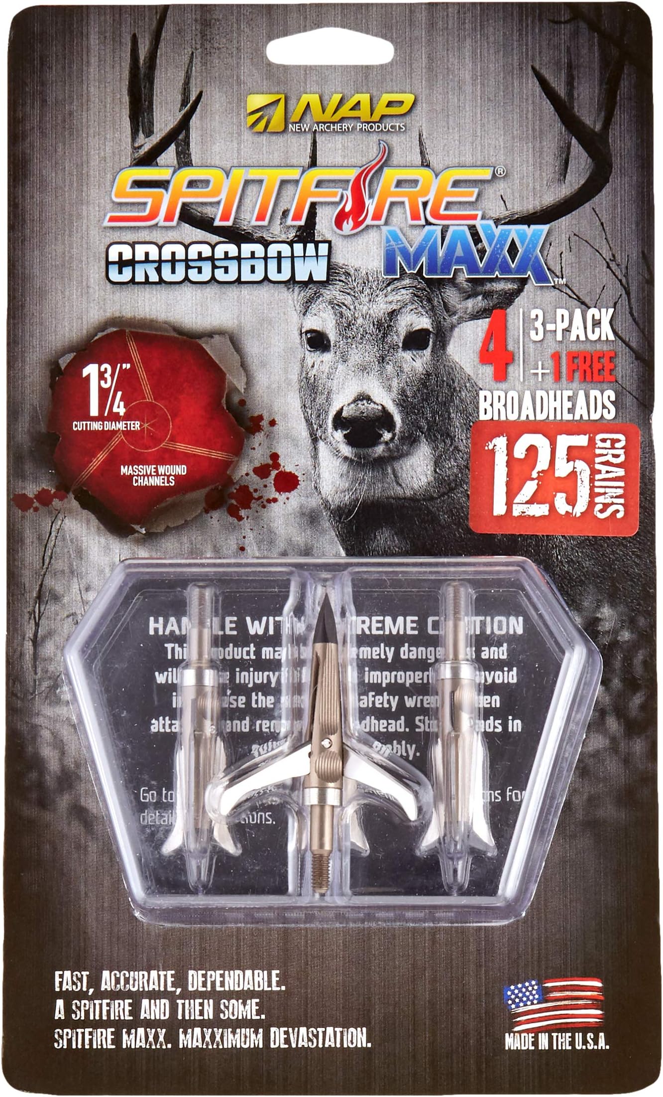 NAP Spitfire Maxx 125 X-Bow Tt 4-Pack