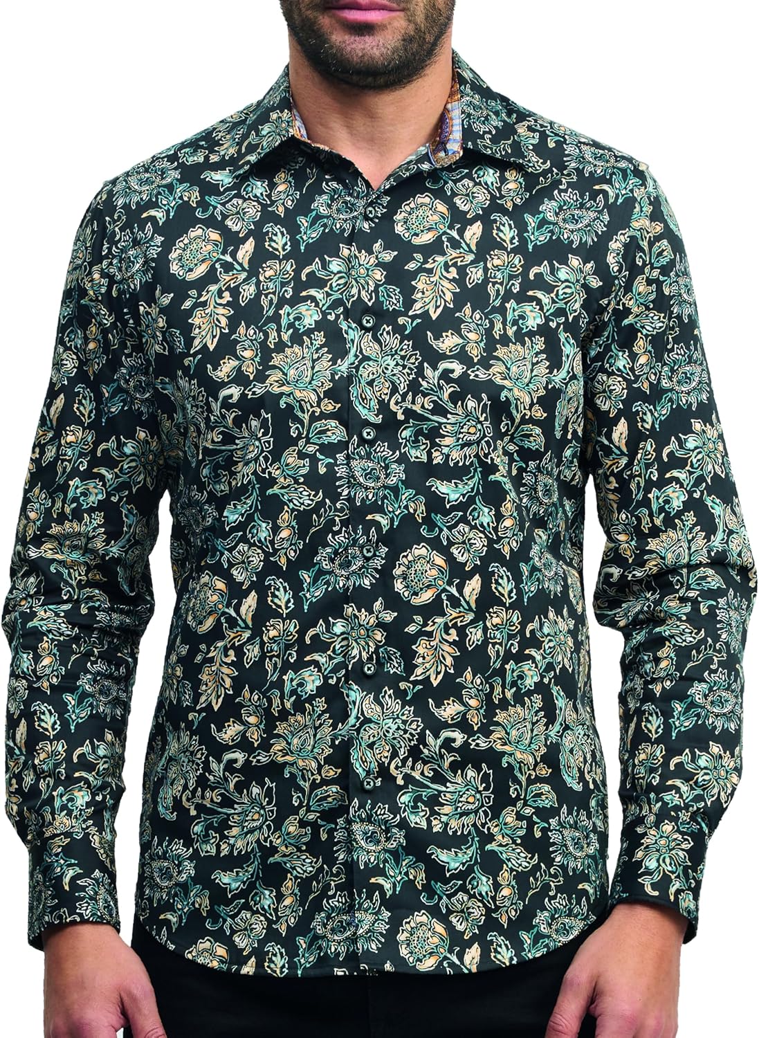 Robert Graham Men’s Evans Long Sleeve Woven Button Down Shirt