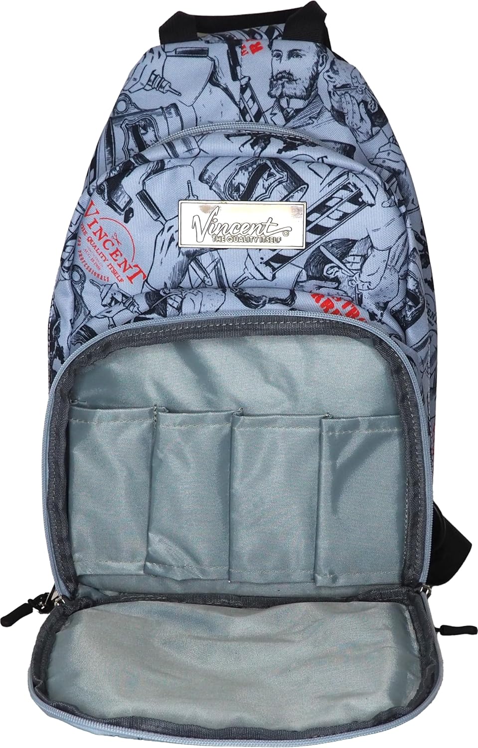 Vincent VT10312 Nostalgic Silver Shoulder Bag