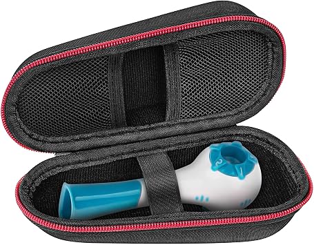 Carrying Case for Breathing Trainer, Portable Storage Box for Breathing Exercise Device, Gym Home Travel Use Compatible with THE BREATHER BD12438 Black