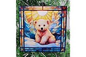 Polar Bear Christmas Ornaments: Captivating Captures of Arctic Grace