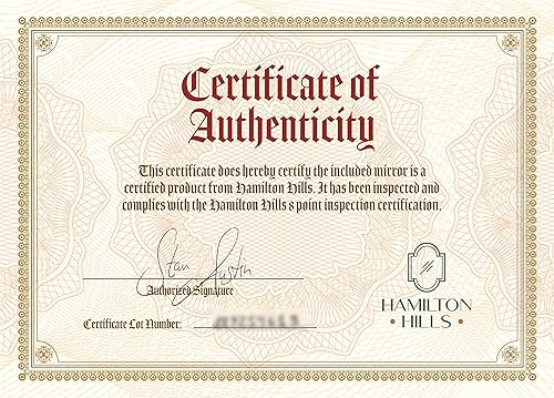 Miniatura 8 de Hamilton Hills Espejo redondo grande plateado de 24 pulgadas con marco de metal pulido, diseño clásico contemporáneo de juego profundo, espejo