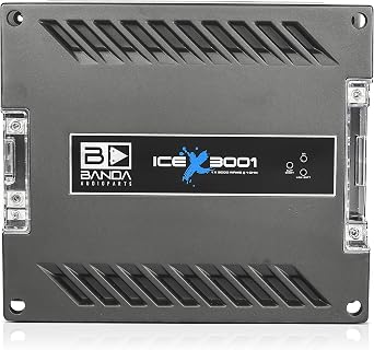 Banda Ice X 3001-1 Channel 3000 Watts RMS 1 Ohm Car Amplifier