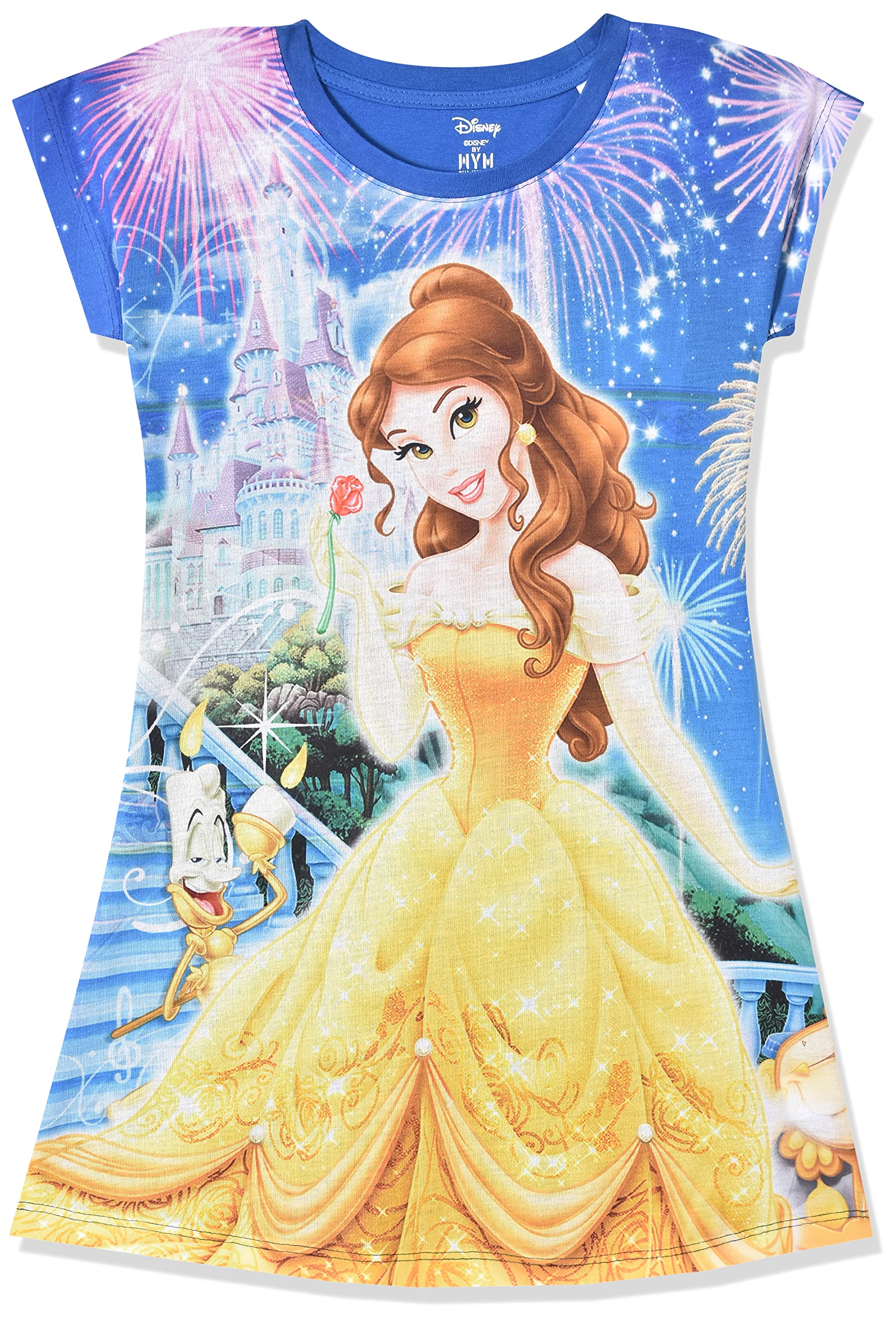Disney PrincessDisney Girls 60% Cotton 40% Polyester A-Line Knee-Length Casual Dress