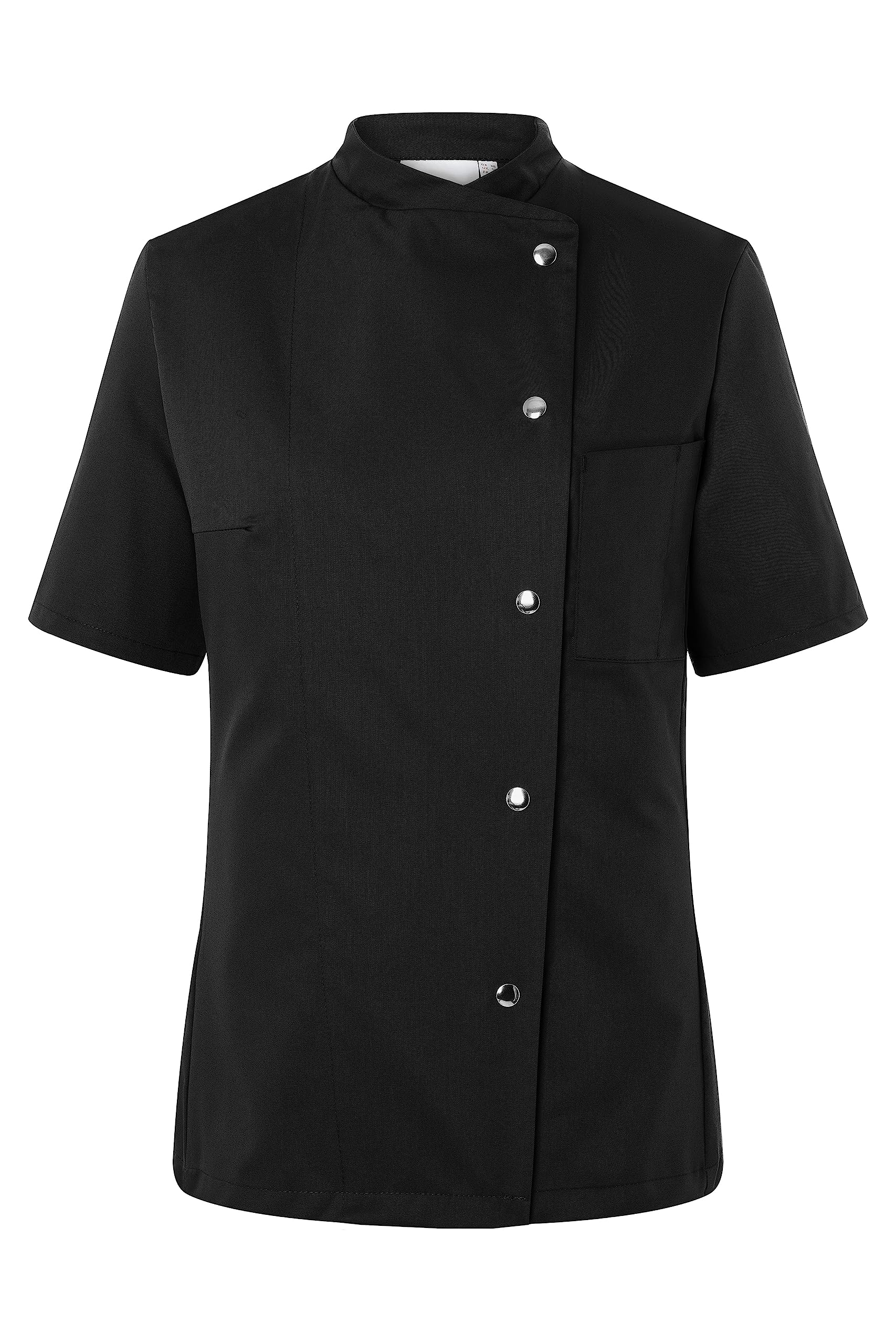 Karlowsky JF 4 Passion Greta - Chaqueta de cocina para mujer, 65% poliéster, 35% algodón, color negro, talla 40