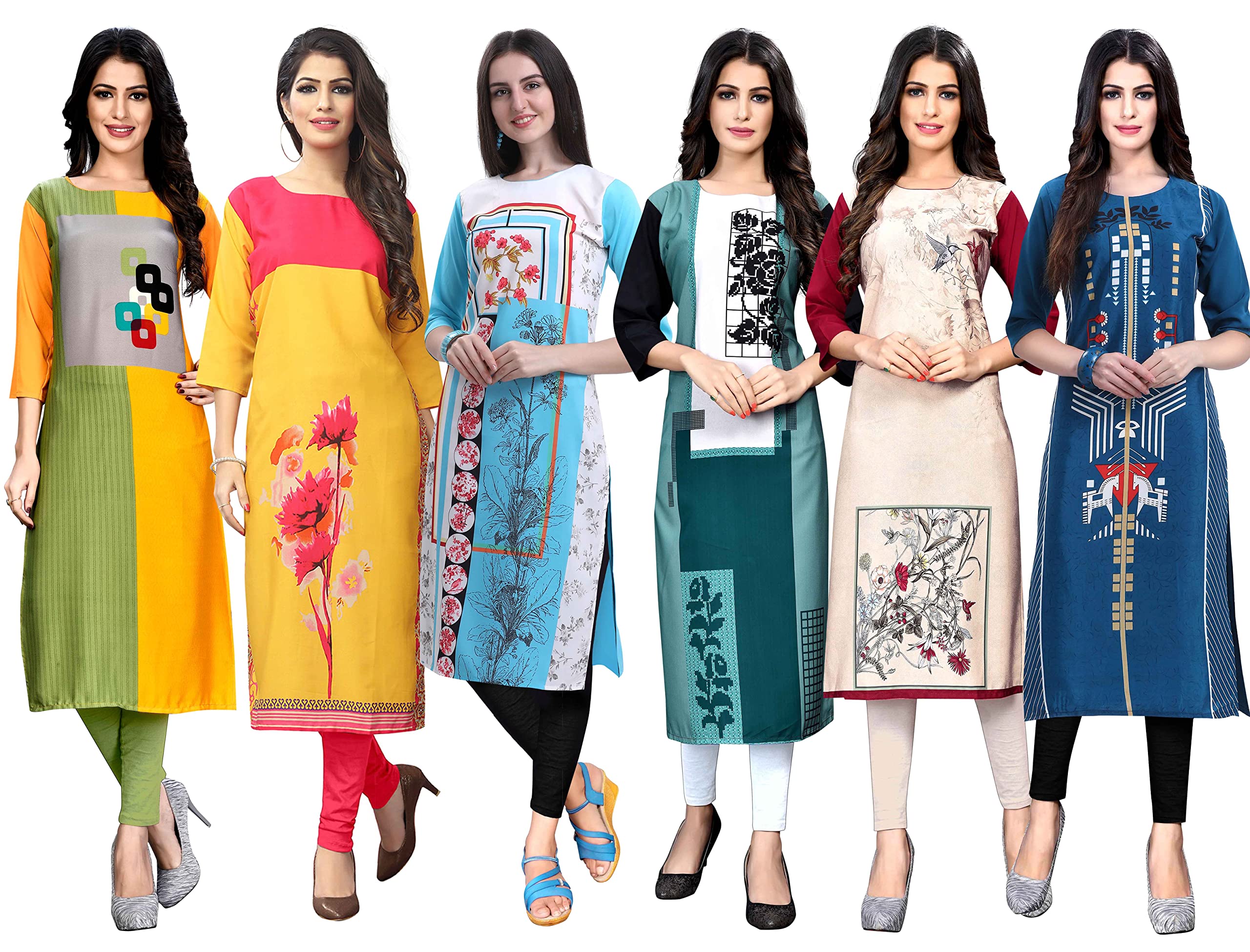 1 Stop Fashion Women's Crepe Straight